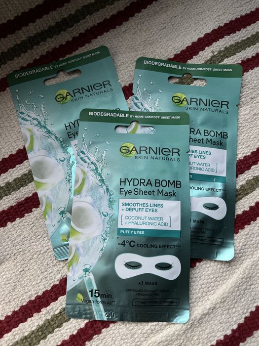 Garnier hydra bomb maseczka na plachcie