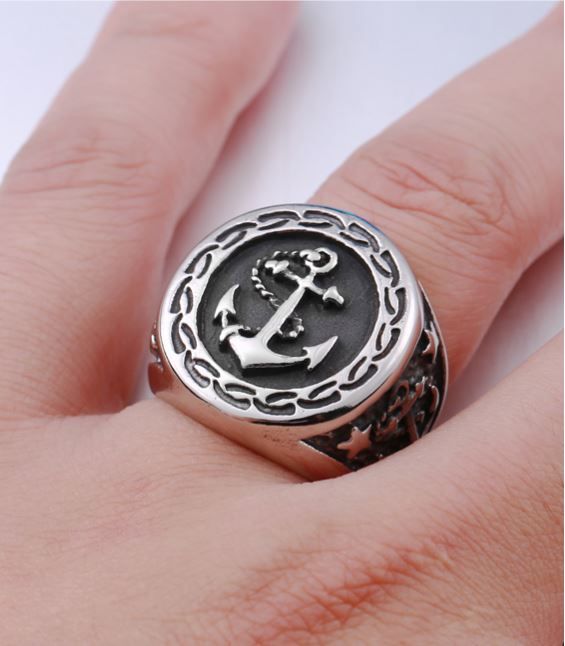 Anel Masculino em Aço Inoxidável