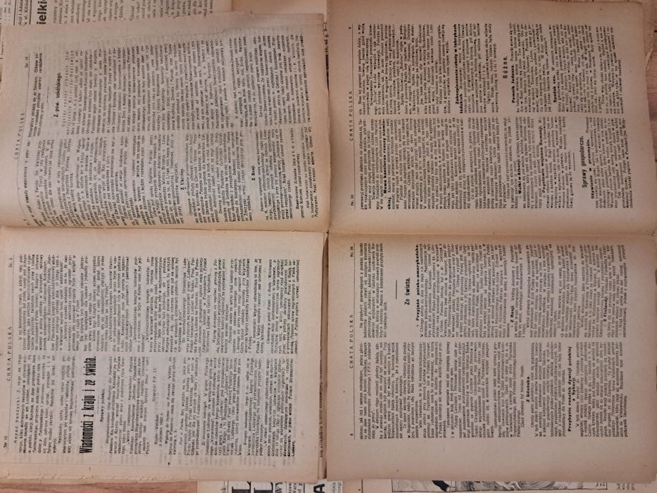 Chata Polska 1920 r.  Nr 9, 16, 18, 24‑26, 28‑31, + dod ilustr. Nr.15