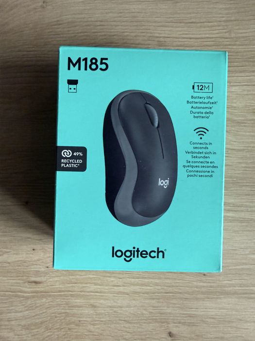 Миша Logitech M185 Wireless Mouse Grey