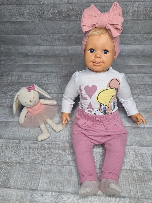 Komplet spodnie dresowe baggy i body roz.62