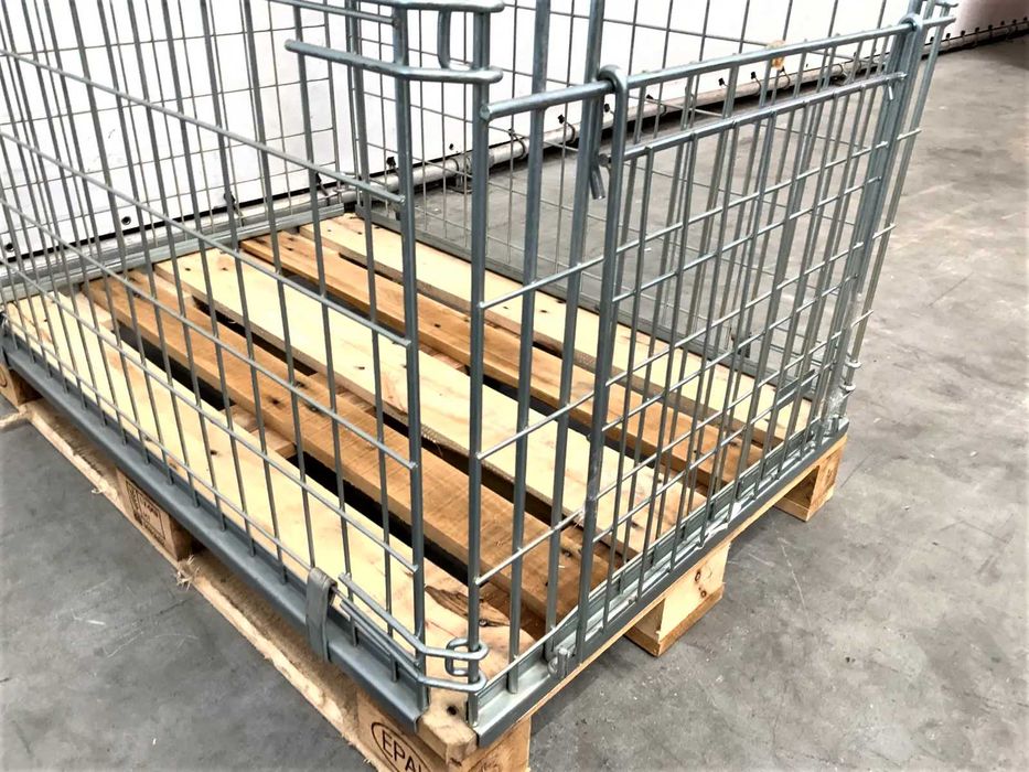 Kosz Siatkowy Nadstawka Gitterbox Kontener Regał Magazynowy Transportowy Paleta Euro 120x80x110cm