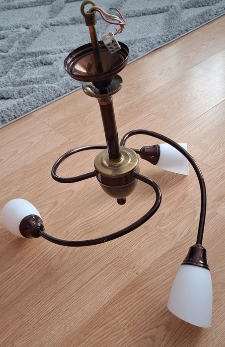 Lampa sufitowa brązowa