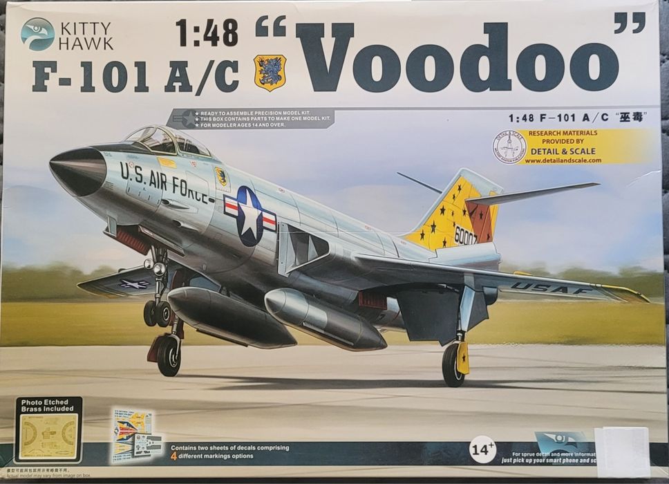 Kitty Hawk 1:48 F-101A/C Voodoo kit modelismo