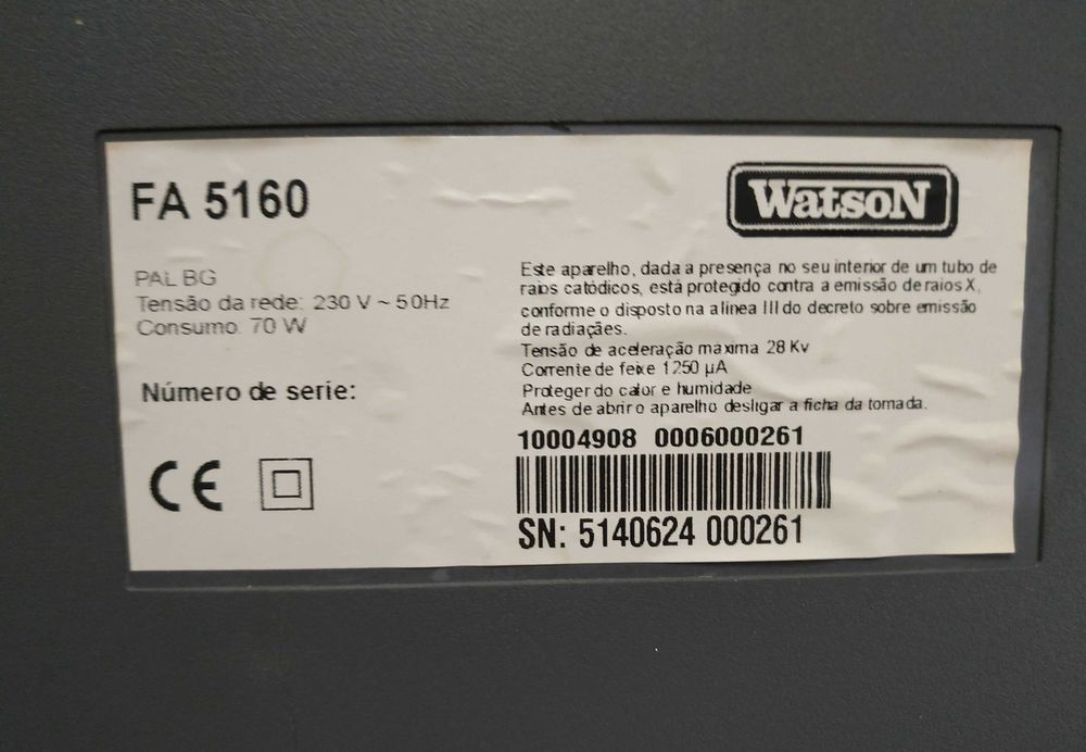 Televisor da marca WATSON