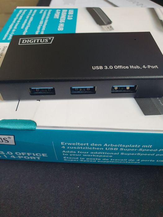 Digitus Hub USB 3.0, 4 portowy DA-70240-1 / z zasilaczem