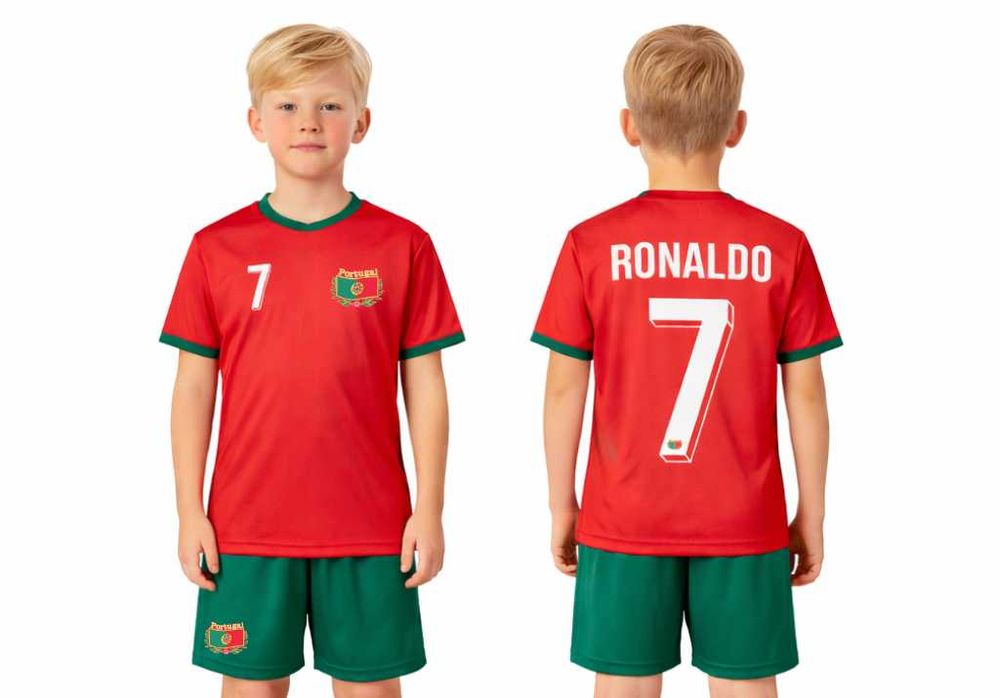 Strój / komplet piłkarski RONALDO PORTUGALIA 7 rozm. 134