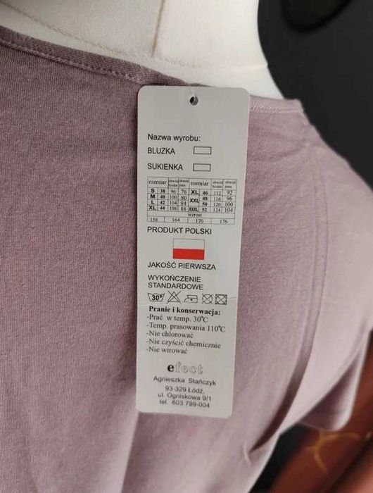 Fioletowa sukienka maxi z rozcięciami Efect