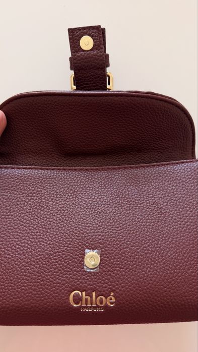 Клатч, косметичка Chloe оригінал, нова, бургунді