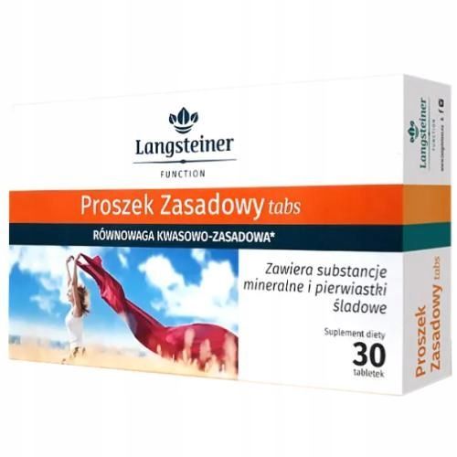 langsteiner - proszek zasadowy /wapń/ magnez/ cynk/ 30 tabletek