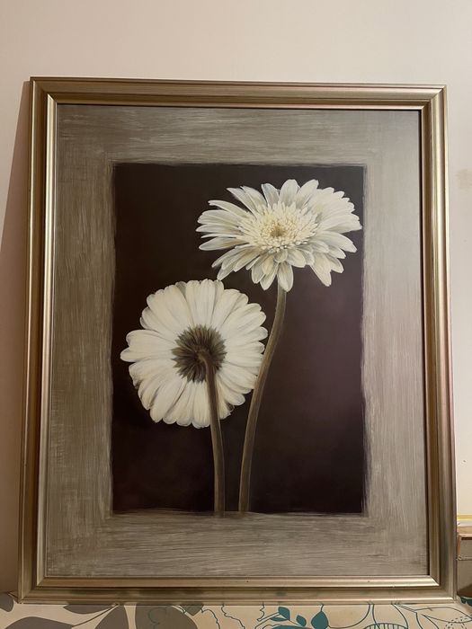 Quadro flores brancas