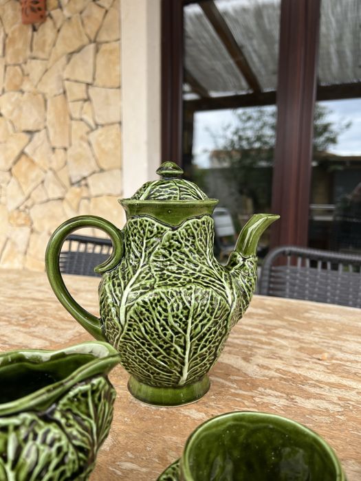 Conjunto café couve-portuguesa Bordallo Pinheiro