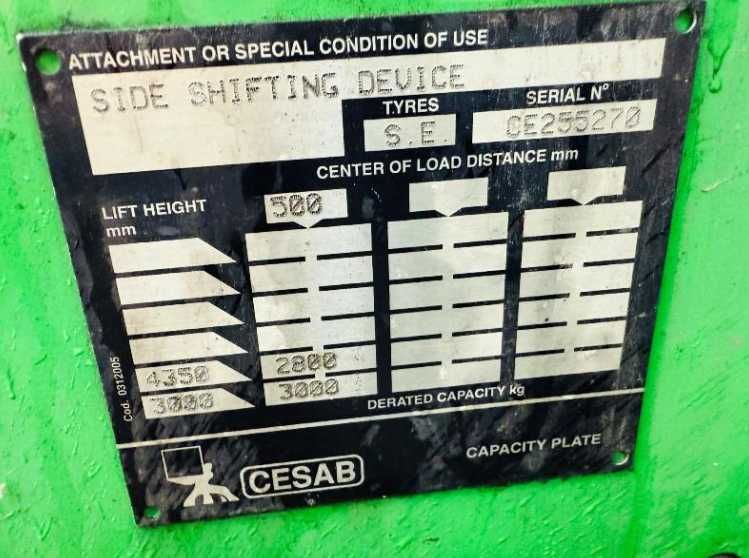 Вилочний погрузчик навантажувач CESAR DRAGO 3 тони, 4,5 м