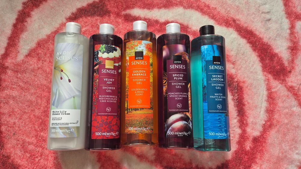 Żele pod prysznic 5x500ml Avon