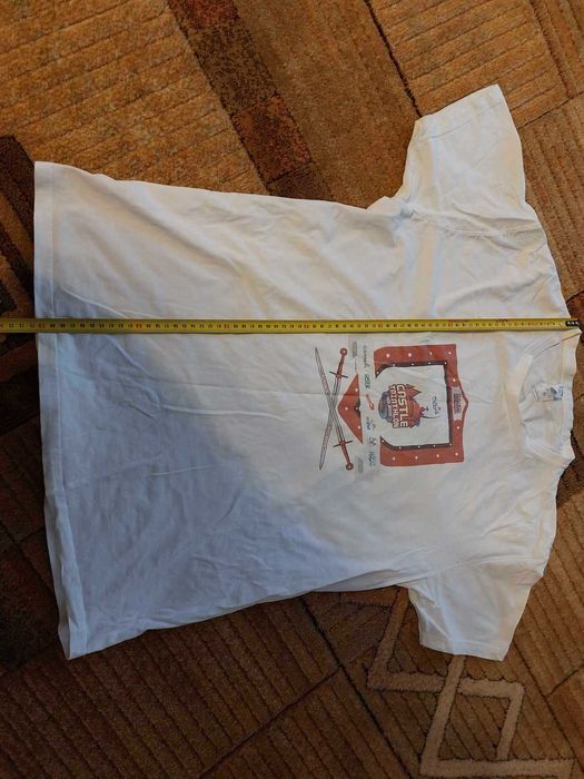 Biały T-shirt bawełniany koszulka Triathlon Malbork Finisher JHK XL