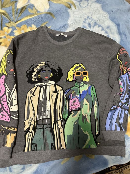 Світшот зара з принтом