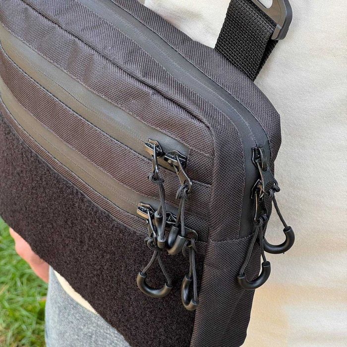 Тактическая мужская сумка через плечо для шевронов барсетка мессенджер