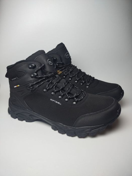 Зимові чоловічі черевики чорні термо Softshell American Club р 47-49