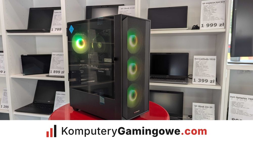 DOSTĘPNY OD RĘKI Komputer Gamingowy Ryzen 5 5600 16GB RAM 1TB SSD RADEON RX 7600 8GB Win 11 FV23% GW24MC KomputeryGamingowe.com