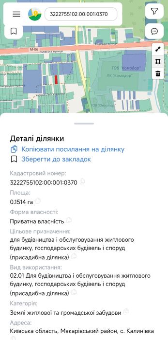 земельна ділянка 15 соток Бучанський р-н. Макарівський