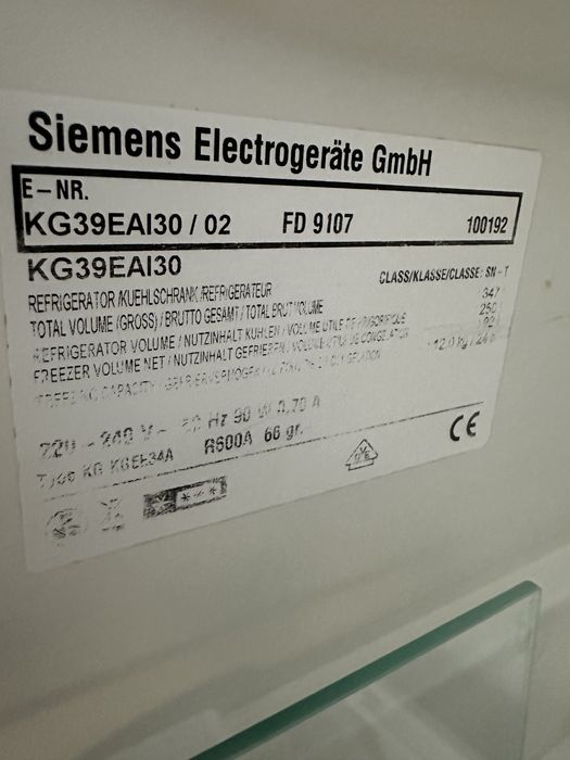 Lodowka Siemens  A++