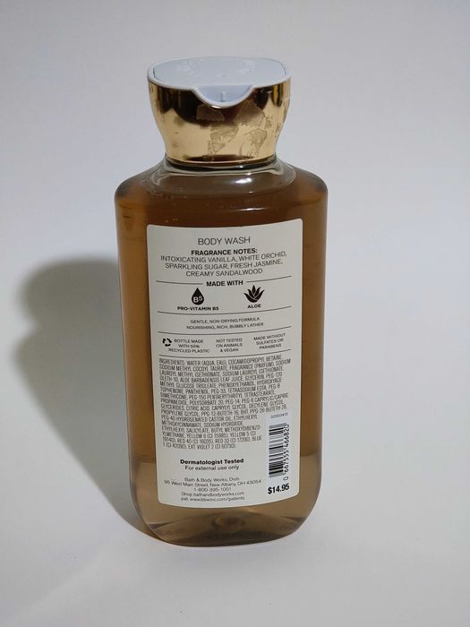 Bath & Body Works Warm Vanilla Sugar – Żel pod prysznic - 295 ml