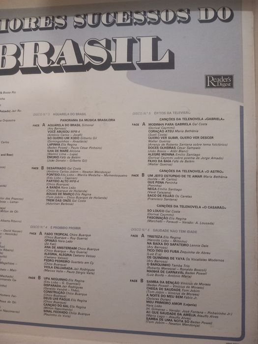 Os maiores sucessos do Brasil  6 LP's