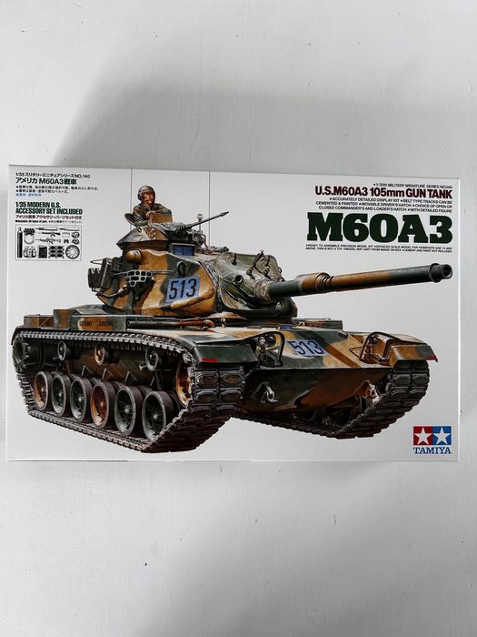Czołg M60A3 105 mm Gun Tank model do sklejenia Tamiya 35140