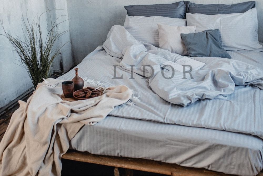 Постільна білизна (страйп-сатин) Безкоштовна доставка