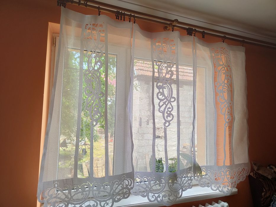 Firanki na dwa okna