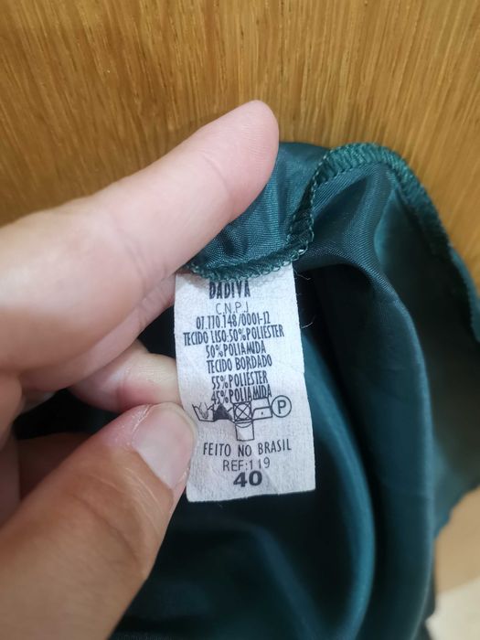 Vestido de cerimonia verde