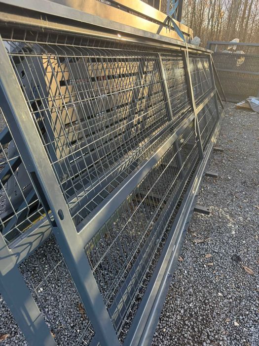 Brama przesuwna wyp.panel fi 4 4930x1400 grafit lewa