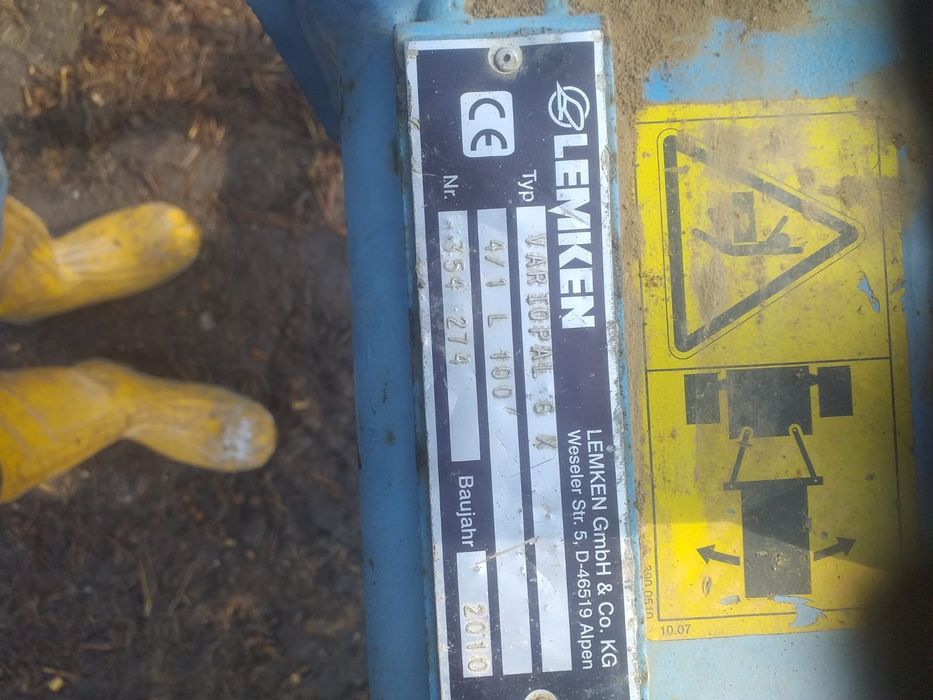 Plug Lemken Variopal  5 skibowy, hydrauliczne zabezpieczenie, vario