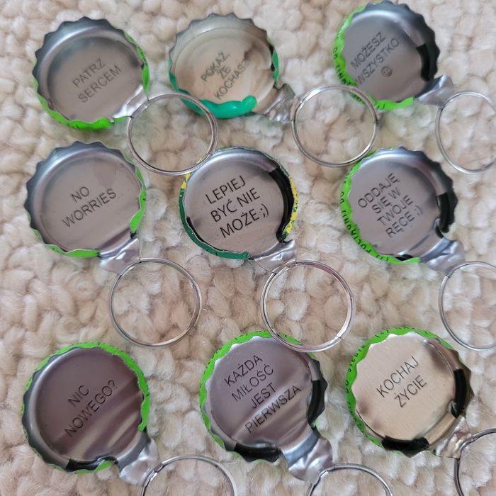 Kapsle Tymbark  różne napisy