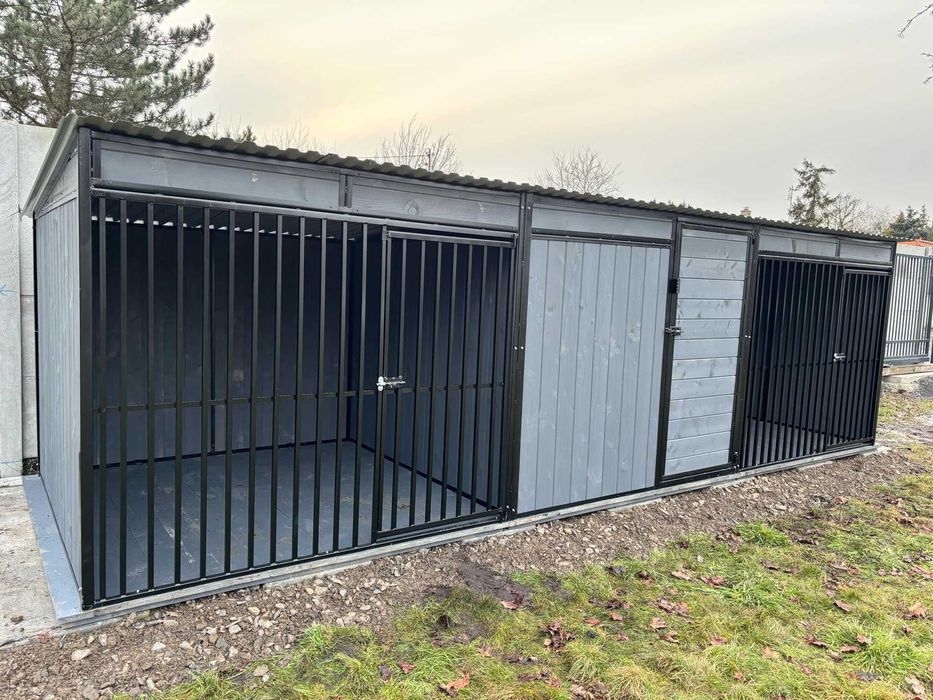 SOLIDNA konstrukcja kojec dla psa/ zabudowa szeregowa_NISKIE CENY