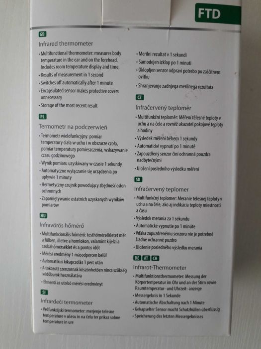 Termometr medisana ftd 3w1