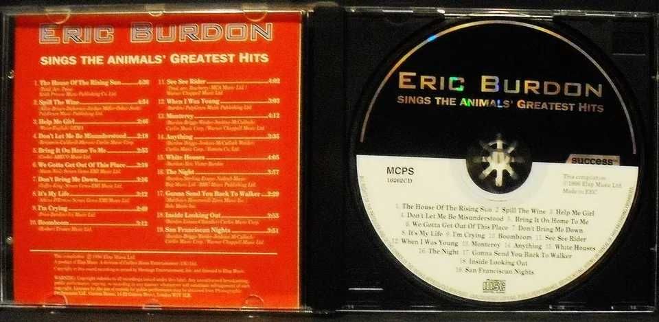 Eric Burdon Sings The Animals Greatest Hits - CD