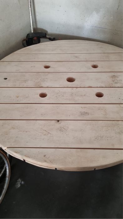 Mesa Grande Redonda | Estilo rústico | Ótima para lazer64286522516737122