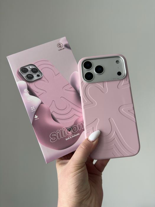 Чохол Vawi Flower Liquid Silicone MagSafe для iPhone