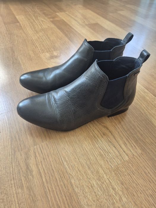 Botki Lasocki granatowe 36 skóra