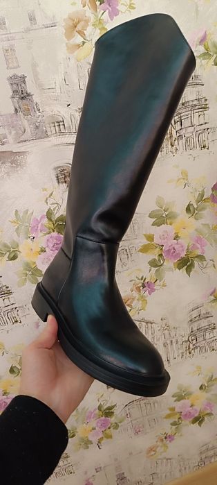 сапоги шкіряні жіночі Jil Sander