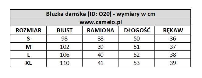 20. Bluzka damska Hiszpanka od S do XL