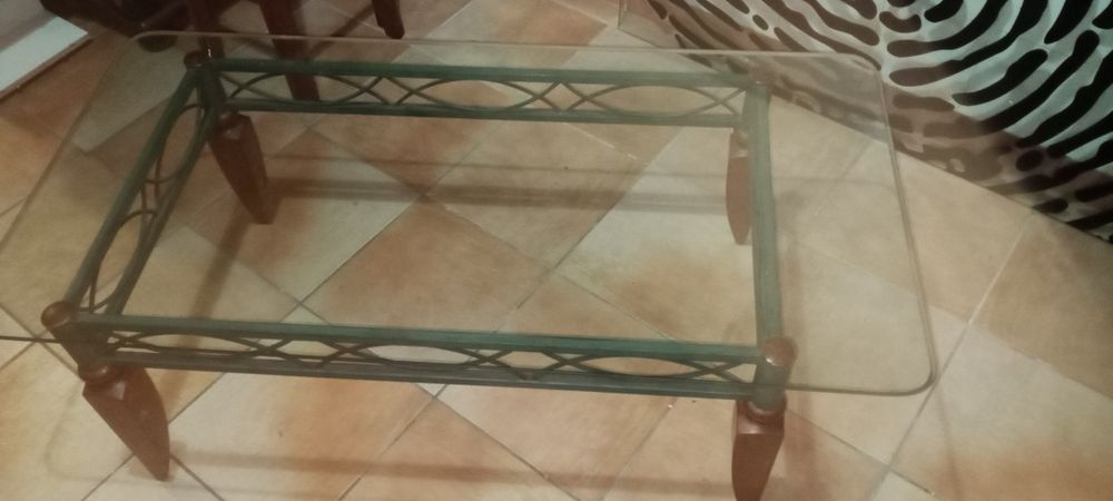 vendo mesa centro vidro
