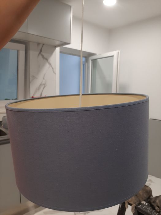 Blue-gray ceiling lamp