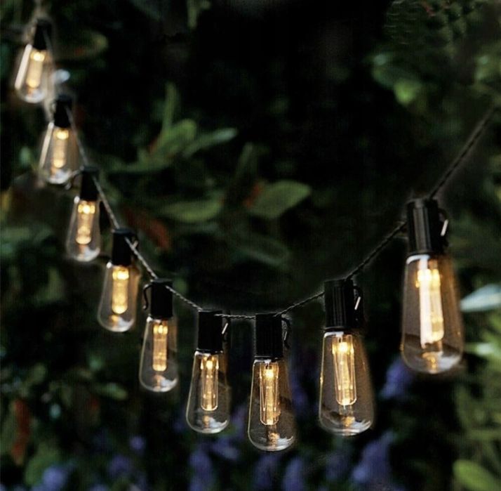 Girlanda solarna 5m 20 lampek lampki solarne led łańcuch świetlny