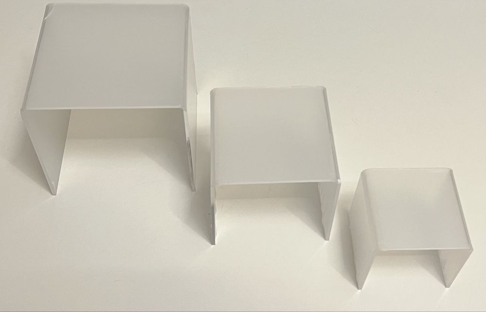 MaoXinTek 3x Stojak Akrylowy 5 mm na biżuterię desery wystawa