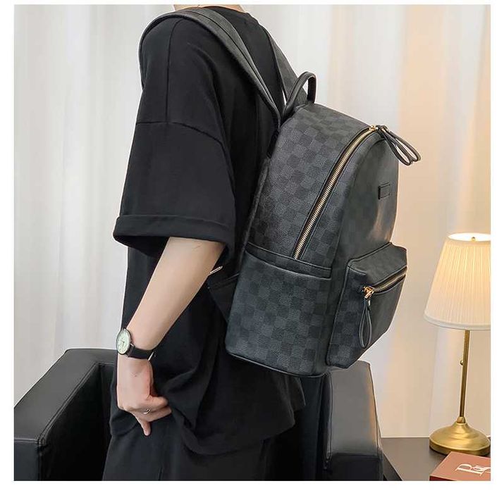 Рюкзак Louis Vuitton Мужской Женский Портфель ранец в клетку Луи Витон