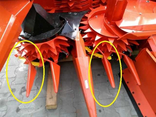 Element rozdzielacza łanu tzw " dzióbek" kufa do Kemper 345 360 części heder