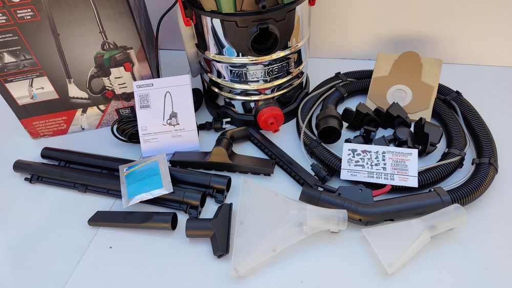 Миючий пилосос GERMAN Parkside PWS 20 C2/пылесос моющий/строительный: 5 ...