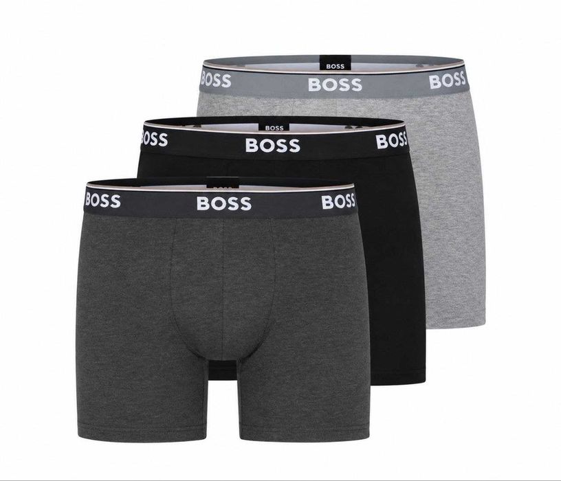 Оригінал BOSS Stretch Cotton Boxer Briefs 3 Pk 50475282 боксерки труси